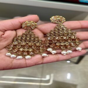 Antique polki polki stone earrings