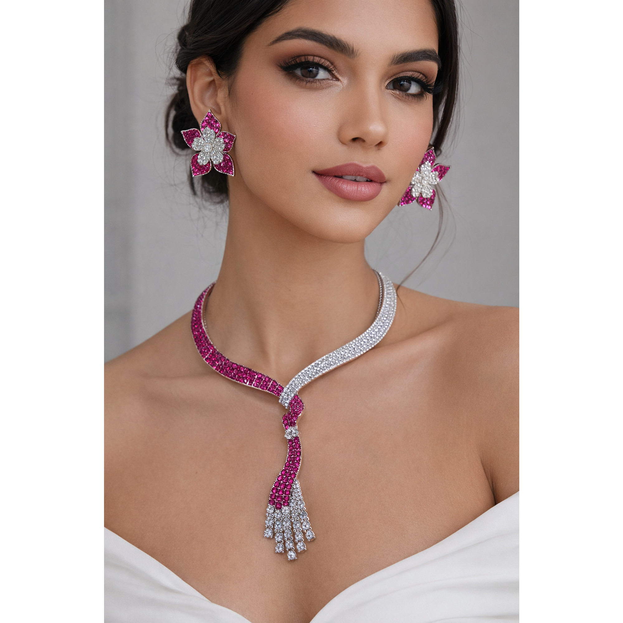 Roselle diamond set